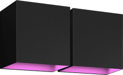 Philips Hue Resonate Downward White and Color - zwart 2-pack