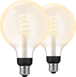 Philips Hue Filament White Ambiance Globe XL 2-pack
