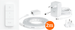 Philips Hue Lightstrip Plus White & Color 2m basisset + Draadloze dimmer