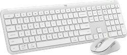 Logitech MK950 Signature Slim Draadloze Toetsenbord en Muis Combo Qwerty Wit