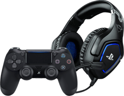 Sony Dualshock 4 Controller Zwart + Trust GXT 488 FORZE Gaming Headset