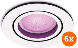 Philips Hue Centura inbouwspot White and Color rond Wit 6-pack