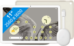 Google Pixel Tablet 128GB Wifi Crème + Pixel Tablet Back Cover Crème + Chromecast 4K