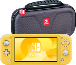 Nintendo Switch Lite Geel + Bigben Beschermtas