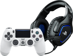 Sony Dualshock 4 Controller Wit + Trust GXT 488 FORZE Gaming Headset