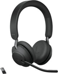 Jabra Evolve2 65 Link380a MS Stereo Stand Black