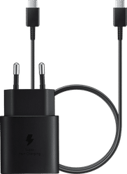 Samsung Super Fast Charging Oplader 25W + Usb C Kabel 1m Kunststof Zwart