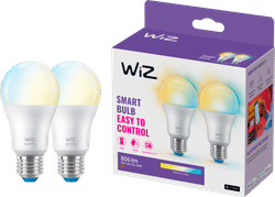 WiZ Smart Lamp 2-pack - Warm tot Koelwit Licht - E27 Mat
