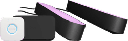 Philips Hue Play HDMI Sync Box + Lichtbalk zwart 2-pack + Bridge