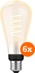 Philips Hue Filament White Ambiance Edison XL 6-pack