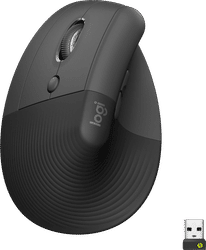 Logitech Lift Verticale Ergonomische Muis Linkshandig Zwart
