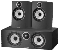 Bowers & Wilkins HTM6 S3 + 606 S3 (per paar) Zwart