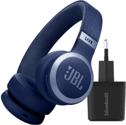 JBL Live 670NC Blauw + BlueBuilt Quick Charge Oplader met Us