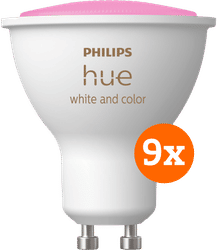 Philips Hue White and Color GU10 9-pack