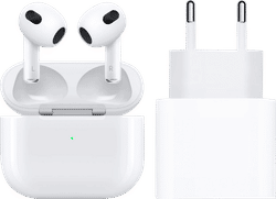Apple AirPods 3 + Apple Usb C Oplader 20W
