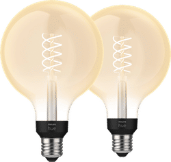 Philips Hue Filamentlamp White Globe XL E27 - 2023 - 2-pack