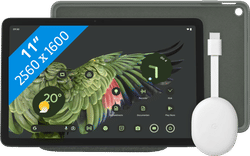 Google Pixel Tablet 256GB Wifi Grijs + Pixel Tablet Back Cover Grijs + Chromecast 4K