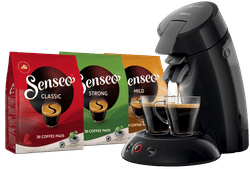 Philips Senseo Original HD6553/67 Zwart + 108 koffiepads