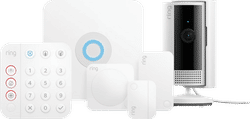Ring Alarmsysteem met 1 magneetcontact en 1 bewegingssensor + Ring Indoor Cam 2nd gen Wit