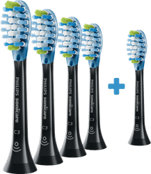 Philips Sonicare Plaque Defence HX9045/33 Zwart (5 stuks)