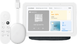 Google Chromecast HD met Google TV + Google Nest Hub 2 Charcoal