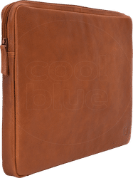 BlueBuilt 17 inch Laptophoes breedte 40 cm - 41 cm Leer Cognac