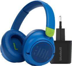 JBL JR460NC Blauw + BlueBuilt Quick Charge Oplader met Usb A