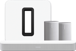 Sonos Beam Wit + 2x Era 100 Wit + Sub G3 Wit