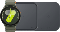 Samsung Galaxy Watch 7 Groen 44mm + Duo Draadloze Oplader