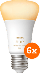 Philips Hue White Ambiance E27 1100lm 6-pack