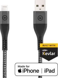 BlueBuilt Usb A naar Lightning Kabel 1,5m Kevlar Zwart