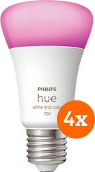 Philips Hue White and Color E27 1100lm 4-pack