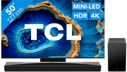 TCL QD Mini-LED 50C803 (2023) + soundbar