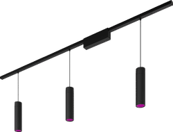 Philips Hue Perifo railverlichting plafond - 3 hanglampen - White and Color - Zwart