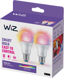 WiZ smart lamp - Gekleurd en wit licht - E27 - 2-pack