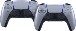 Sony Playstation 5 DualSense Draadloze Controller Sterling Silver Duo Pack