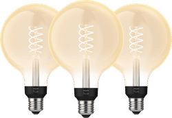 Philips Hue Filamentlamp White Globe XL E27 - 2023 - 3-pack