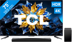 TCL QLED 75C61B Pro (2024) + soundbar