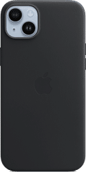 Apple iPhone 14 Plus Back Cover met MagSafe Leer Middernacht