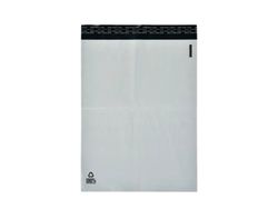 Fraktposer 340 x 420 mm hvite, PE, 100 % resirkulert plast - (100 stk.)