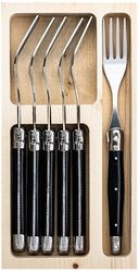 LAGUIOLE Forks Laguiole Black SET 6 SdV