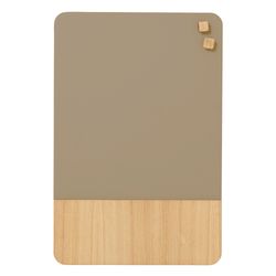 Magnetisk NAGA glasstavle 40x60 cm beige/eikefiner