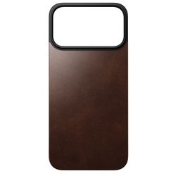 Nomad Magn. Leather Back MagSafe iPhone 17 Pro Max Rustic Brown