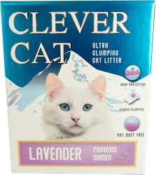Clever Cat lavendel kattegrus 6 L