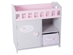 Wooden baby care center with mattress