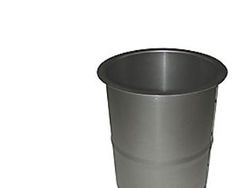 180 mm Metalbestos Sorte røgrør murbøsning, lige 100 mm