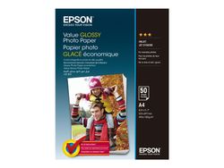Epson Value - Blank - A4 (210 x 297 mm) - 183 g/m² - 50 ark fotopapir - for Epson L382, L386, L486; Expression Home HD XP-15000; Expression Premium...