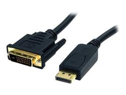 StarTech DisplayPort to DVI Cable - 6ft / 2m - 1920 x 1200 - M/M – DP to DVI Adapter Cable – Passive DisplayPort Monitor Cable (DP2DVI2MM6) - Adapt...