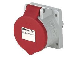 MENNEKES 3385, Rak, 400 V, Röd, Vit, IP44, 1 styck