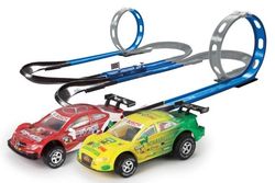 Darda DTM Turbo Fighter, Kjøretøy og banesett, 5 år, Sort, Blå, Flerfarget, Grønn, Rød, Gult